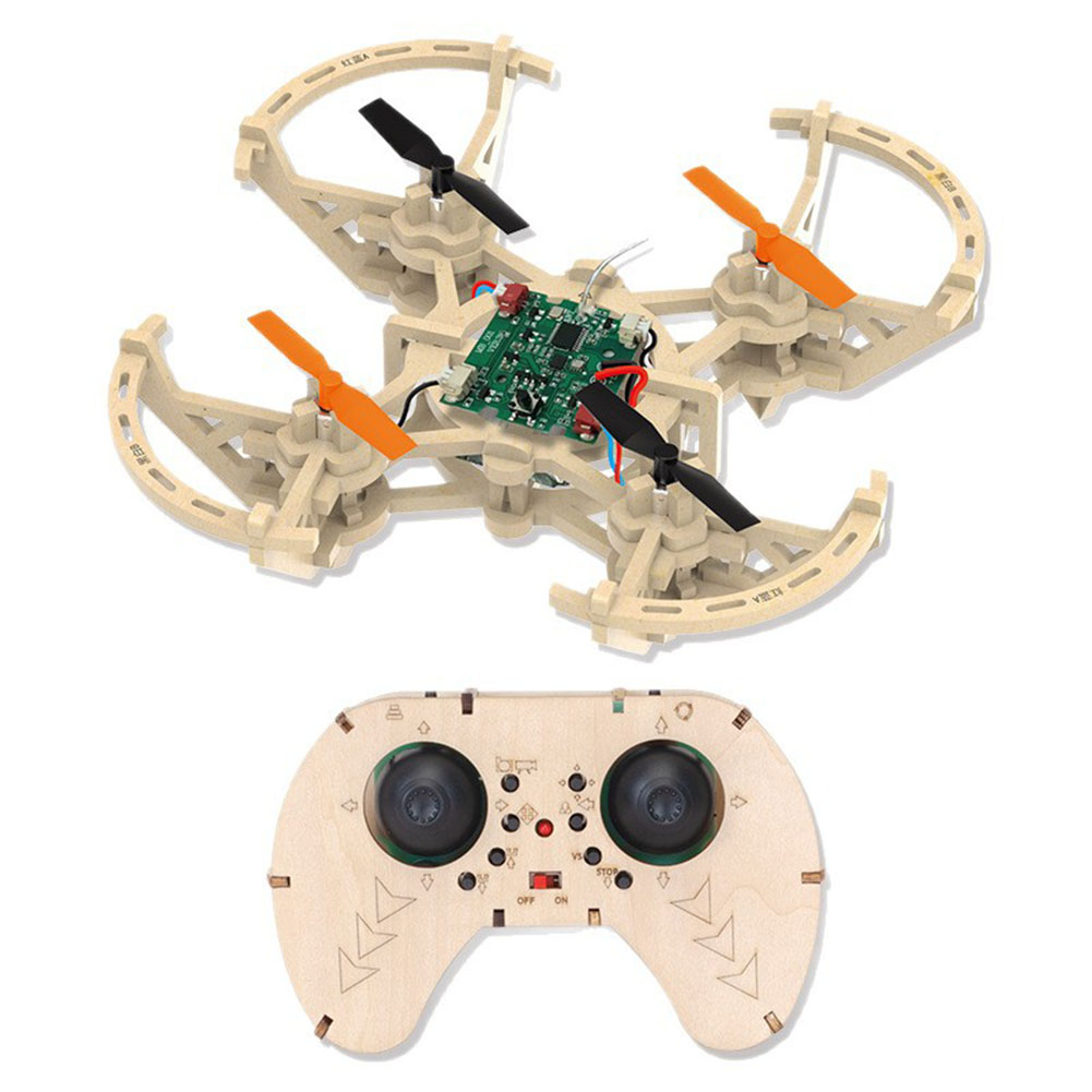 RC Wooden Drones Model Kit 3 S - Drone Kit Octocopter ulasan dan harga